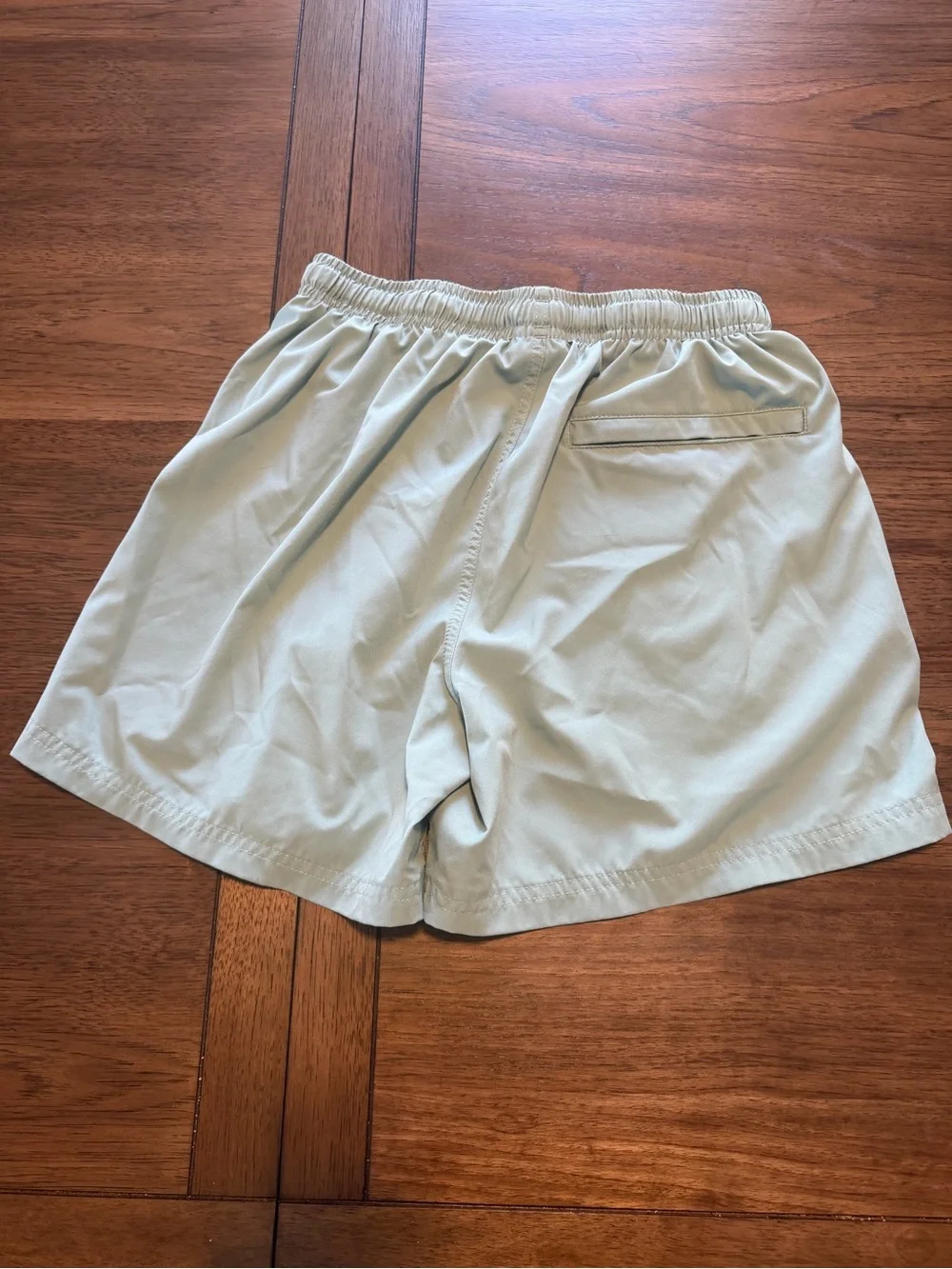 Cove Men’s Sage Green Swim Trunks with Pink Drawcord